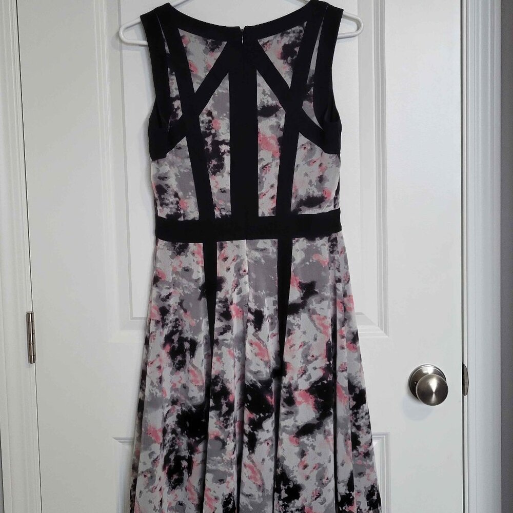 RICKIS flowy black pink gray summer dress